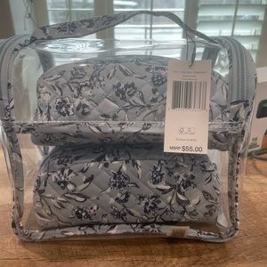 Vera Bradley 3 pc cosmetic organizer